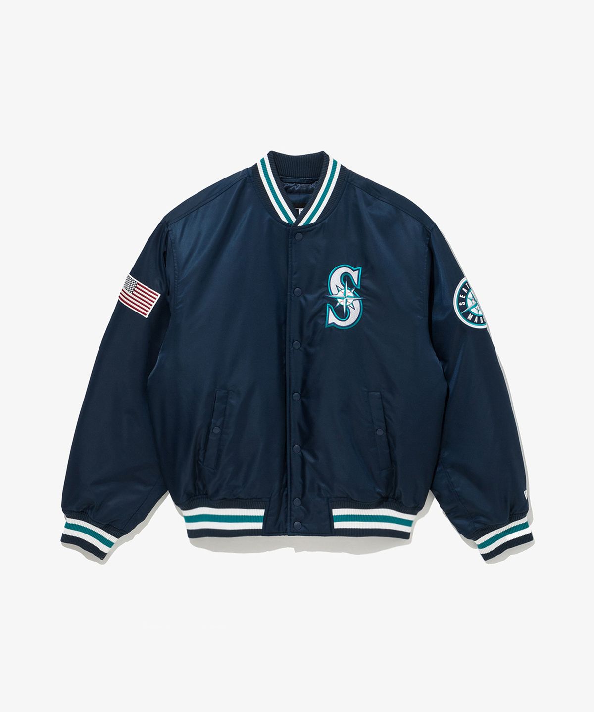 뉴에라(NEW ERA) MLB 시애틀 매리너스 어센틱 스타디움 재킷 네이비