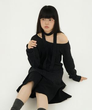 CABLE RECO KNIT OPS CHARCOAL