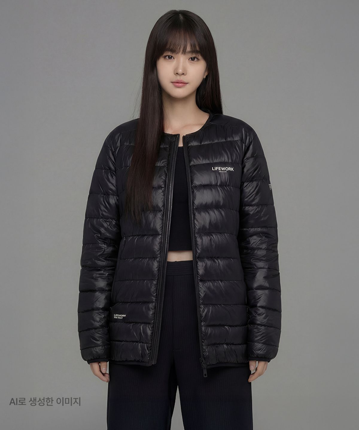 라이프워크(LIFEWORK) 공용) Lite 호리즌 퀼팅 다운 점퍼