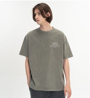 피그먼트  먼데이 티셔츠 (카키)