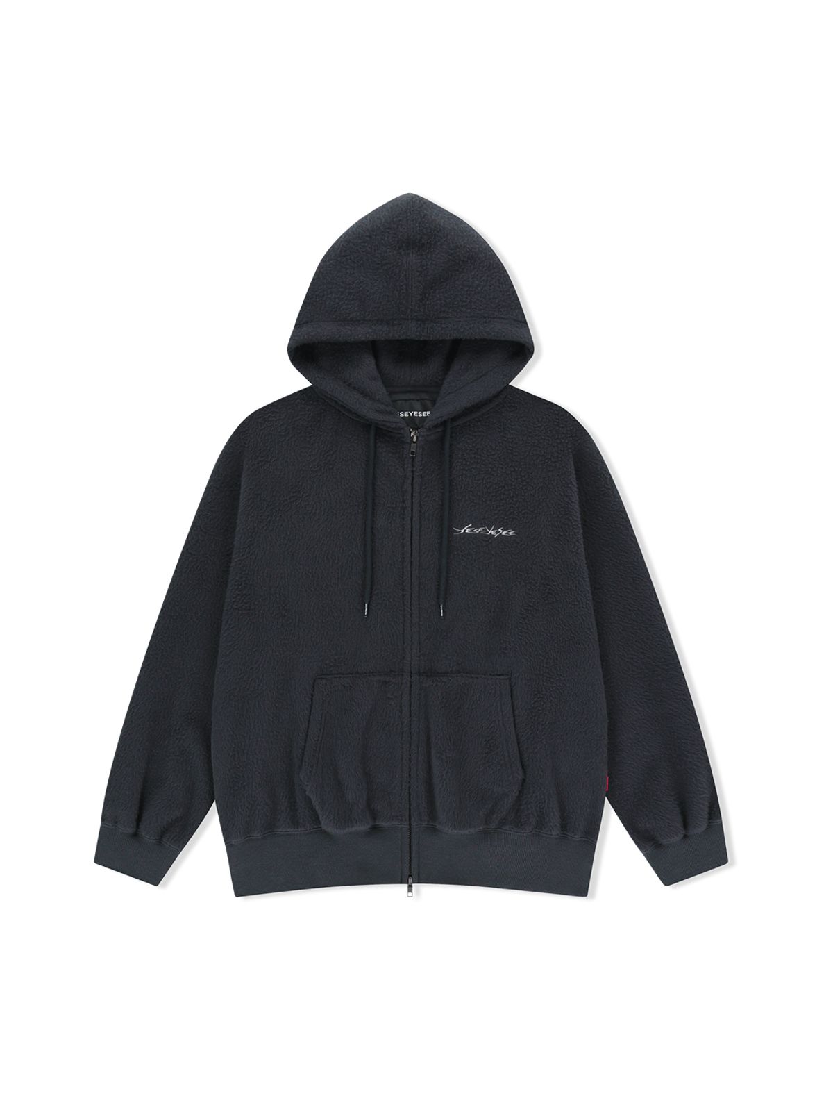 예스아이씨(YESEYESEE) Y.E.S Brushed Zip up Hoodie Charcoal