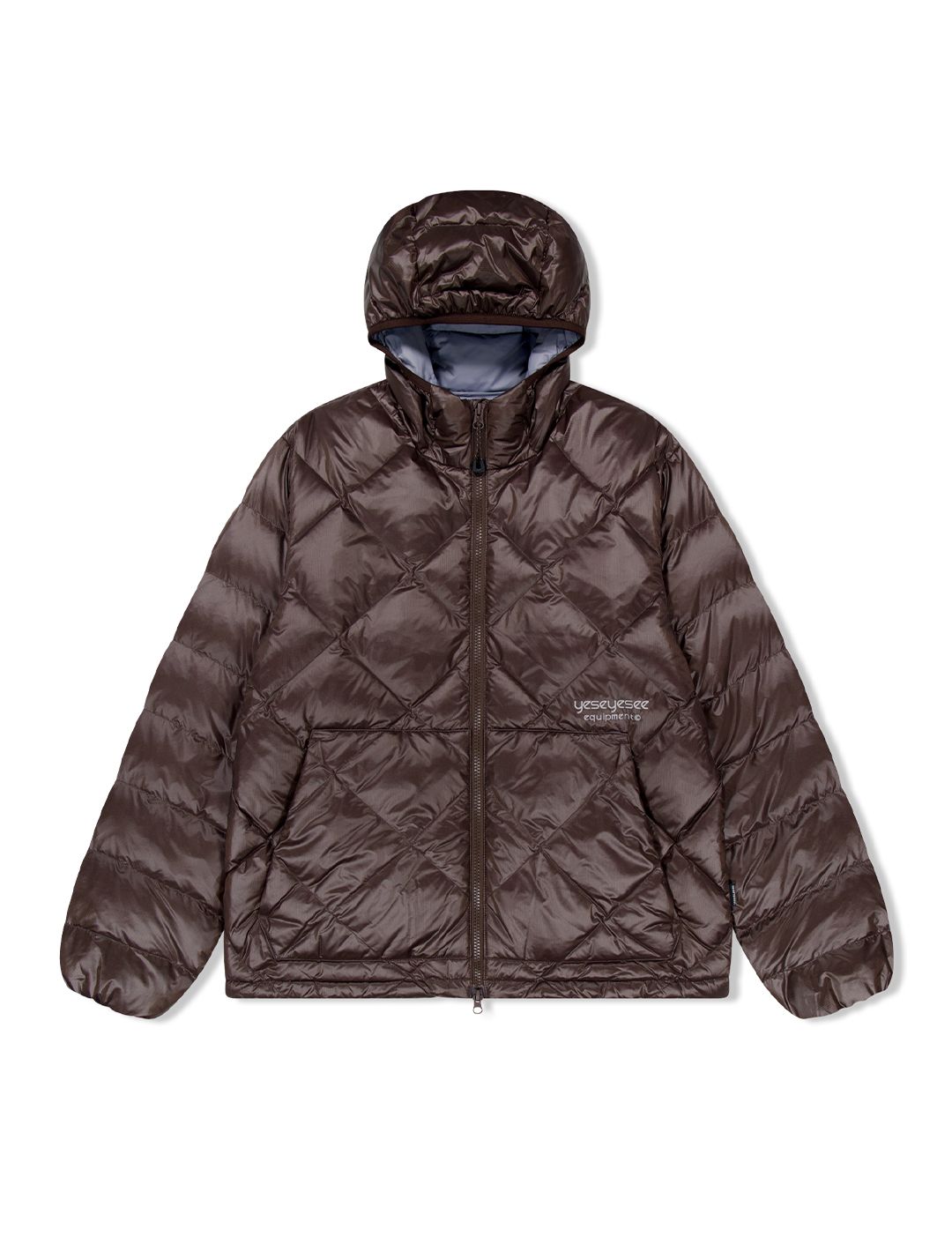 MUSINSA公式 | YESEYESEE Wafer Goose Down Jacket Brown