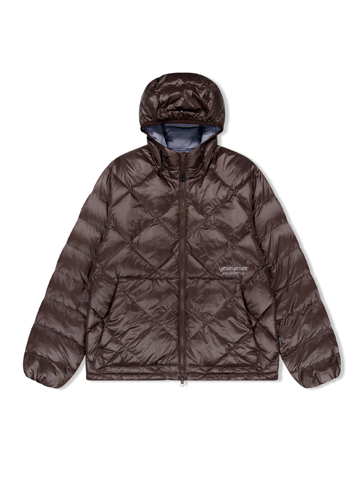 예스아이씨(YESEYESEE) Wafer Goose Down Jacket Brown