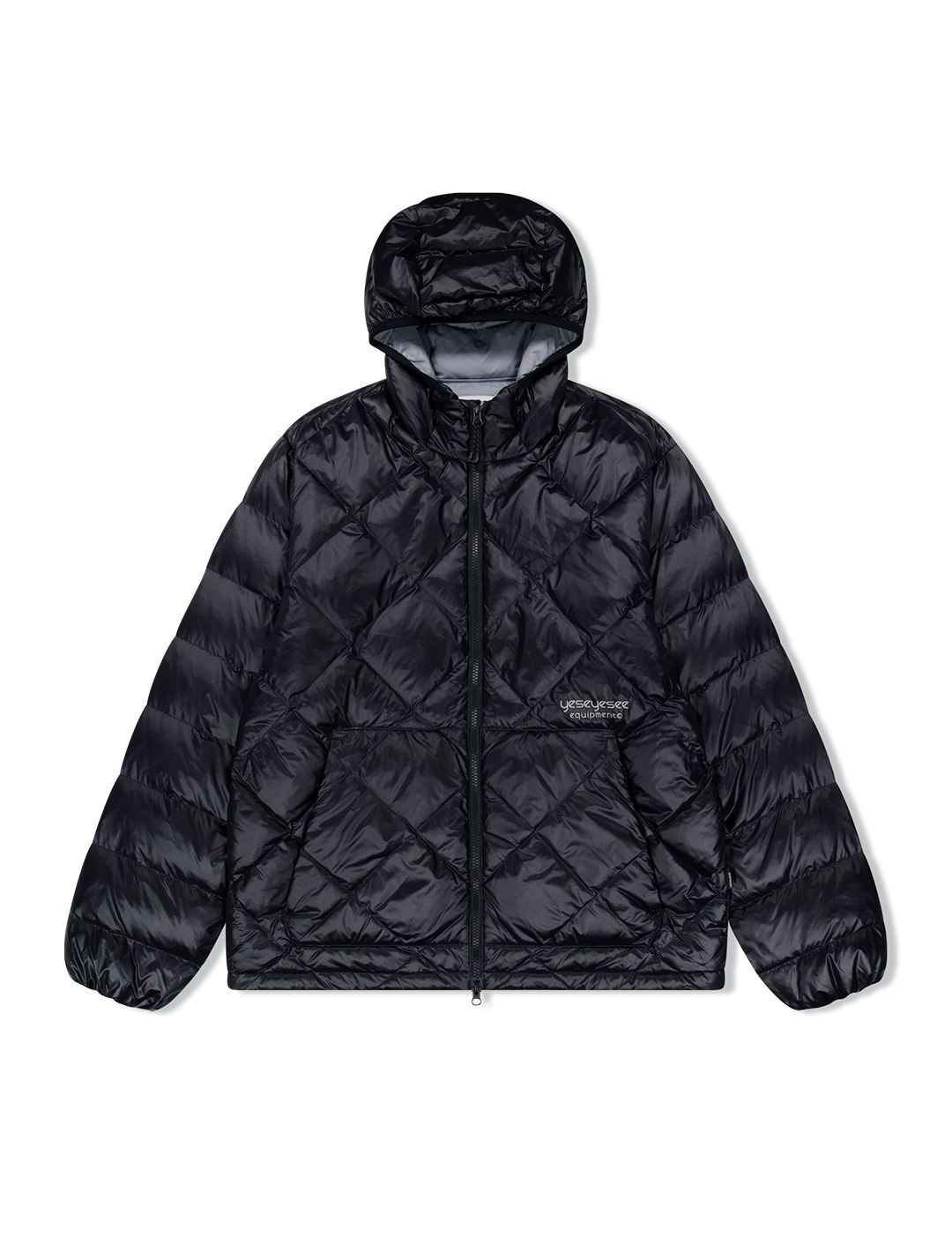 MUSINSA公式 | YESEYESEE Wafer Goose Down Jacket Black
