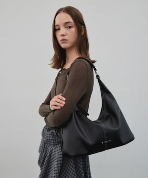 FLOW HOBO BAG MEDIUM(BLACK PEPPER)