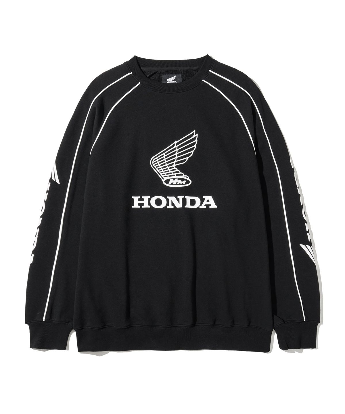 핍스 모터사이클(PHYPS MOTORCYCLE) Classic Wing Logo Sweat Shirt Black