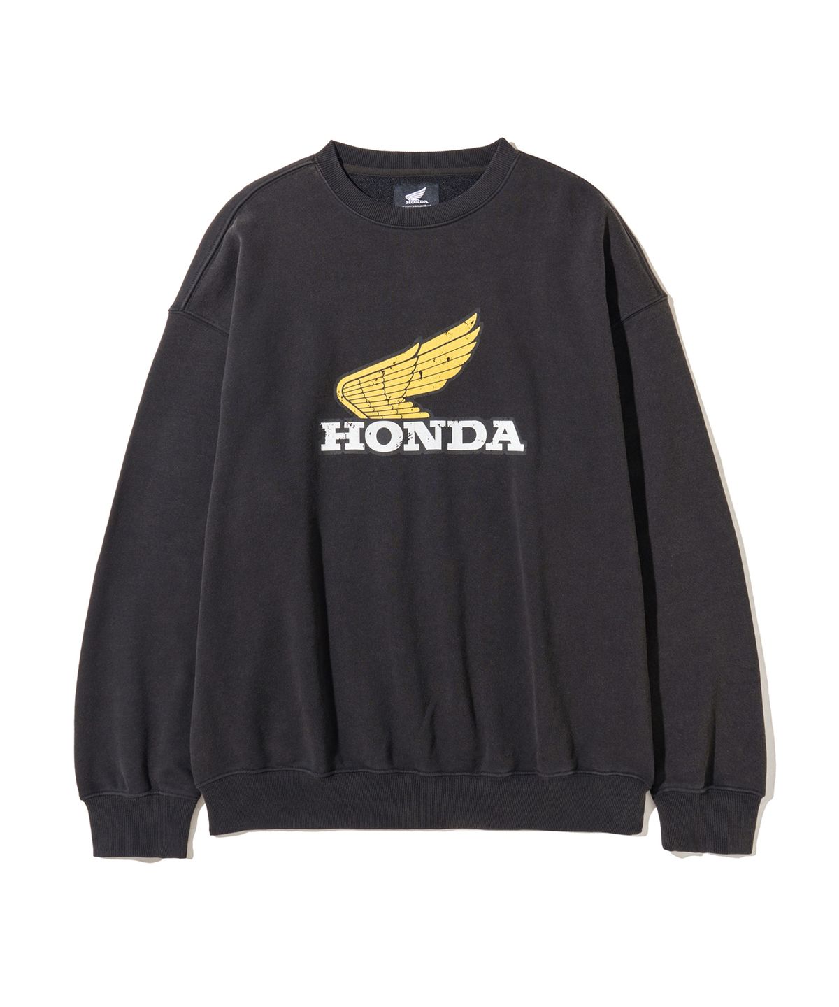 핍스 모터사이클(PHYPS MOTORCYCLE) Vintage Logo Sweat Shirt Black