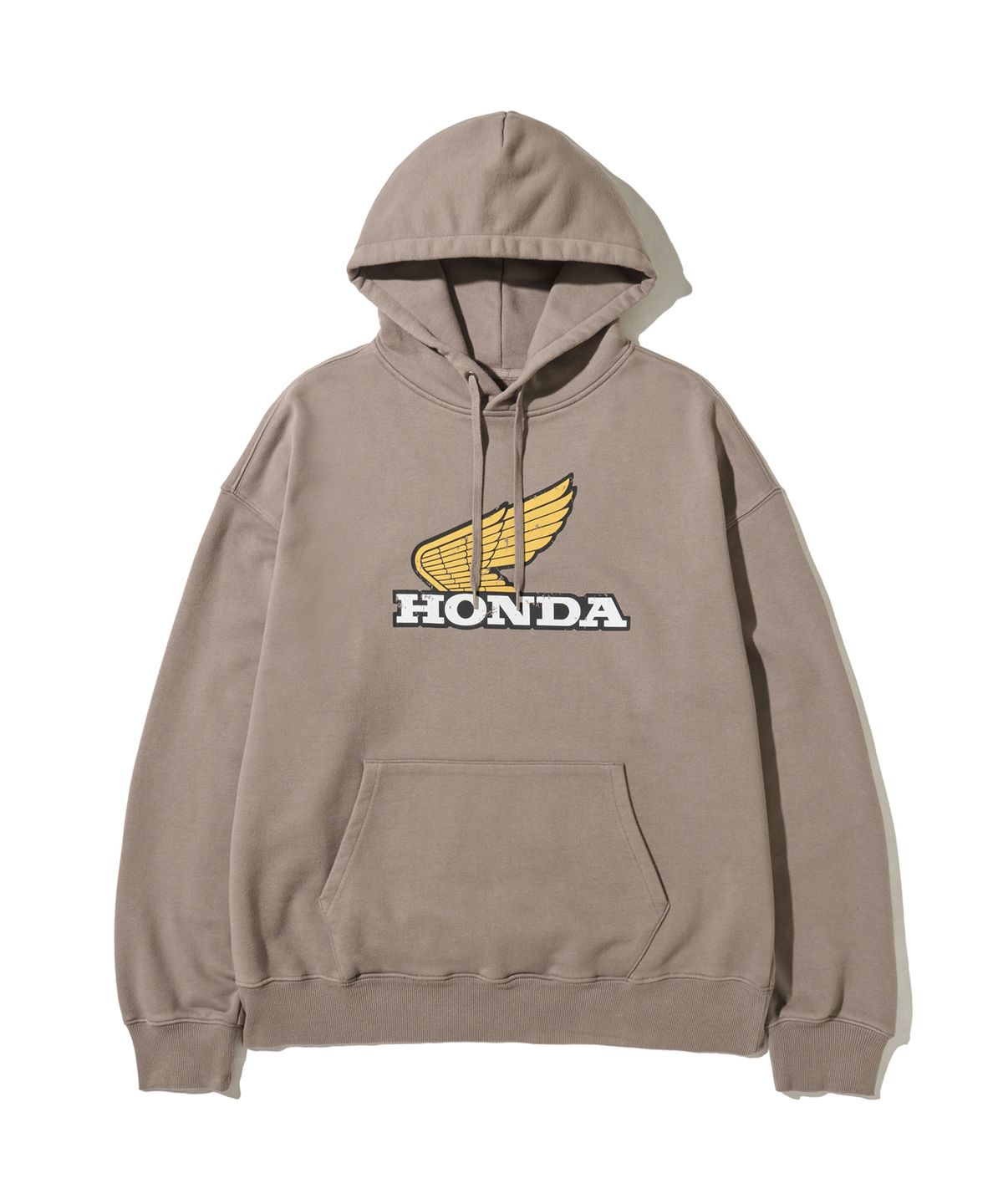 핍스 모터사이클(PHYPS MOTORCYCLE) Vintage Logo Hoodie Brown