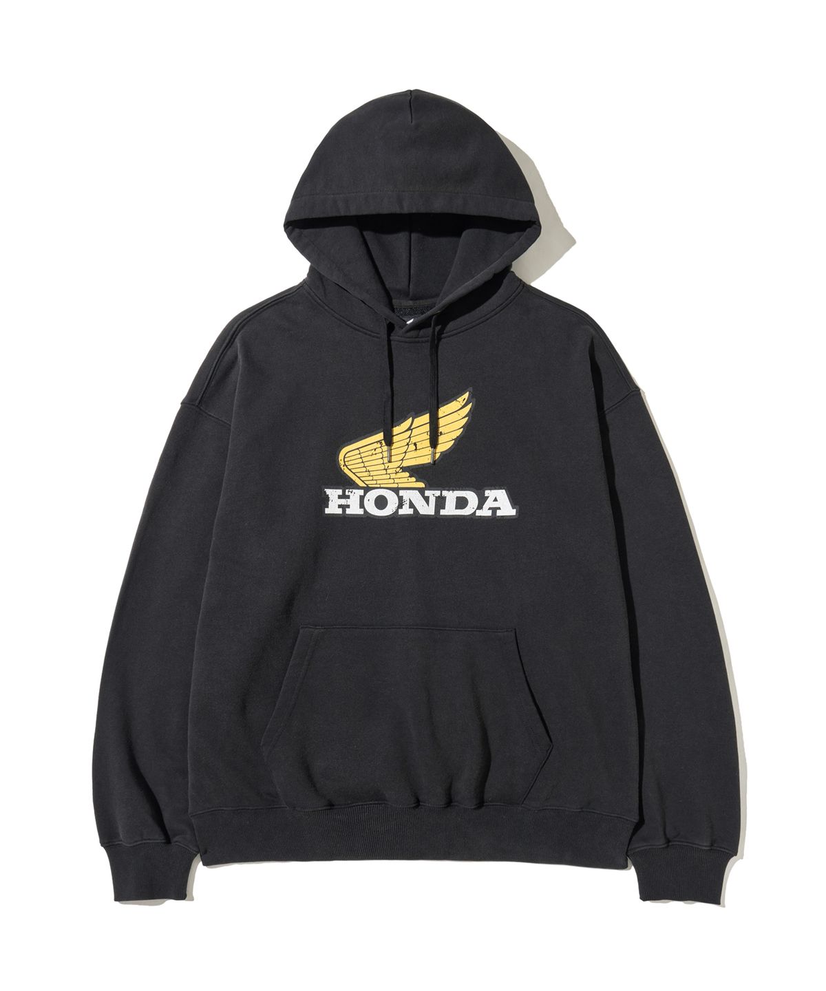 핍스 모터사이클(PHYPS MOTORCYCLE) Vintage Logo Hoodie Black
