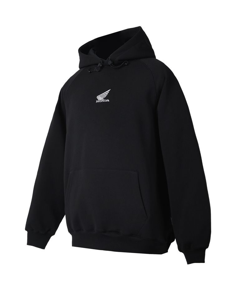H-Tech Wing Logo String Hoodie Black