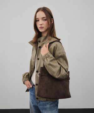 DOUBLE BELT SHOULDER MEDIUM(WARM CHOCO)