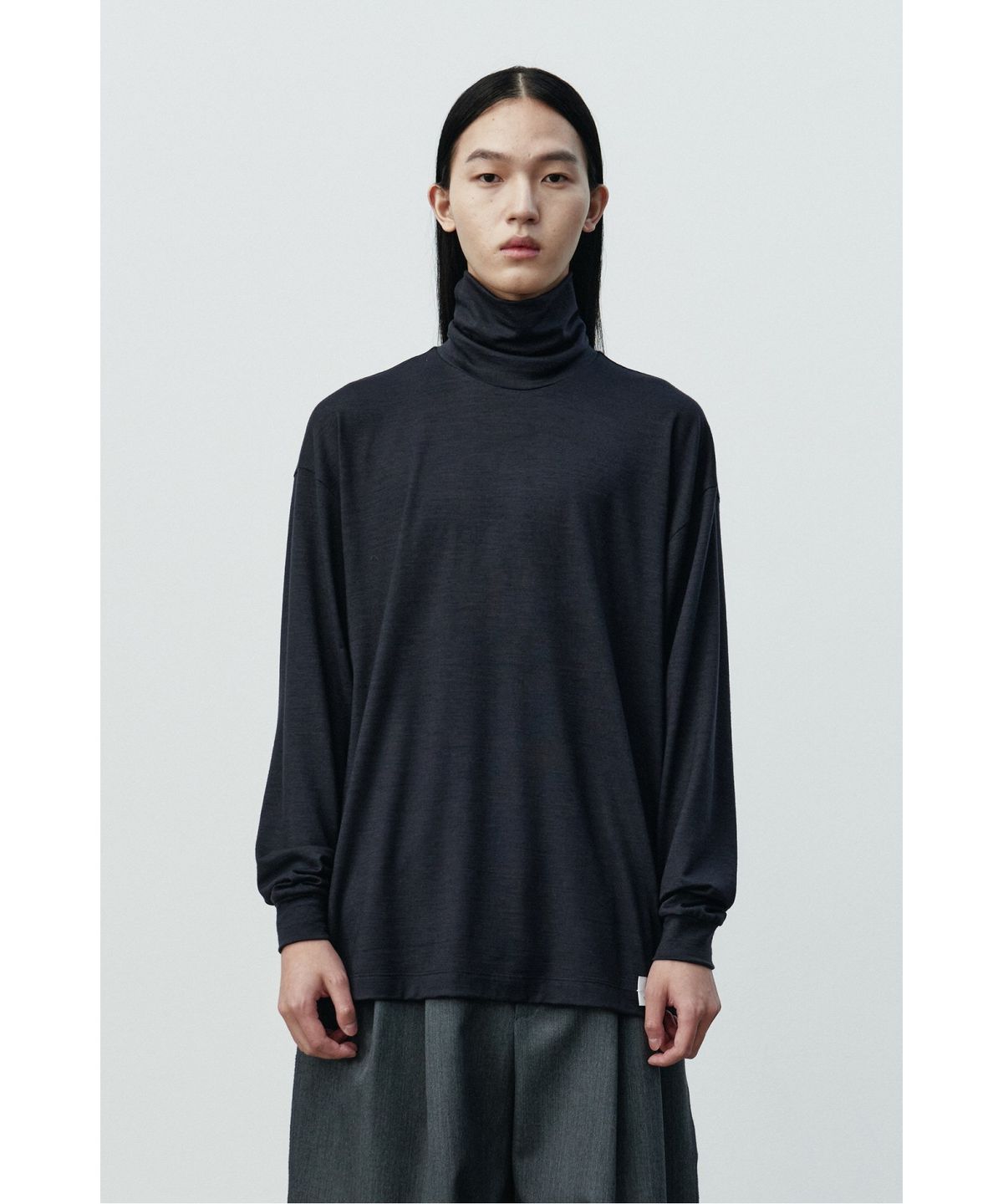 래코드(RECODE) Basic Wool Jersey Top RKTAA25607GYX