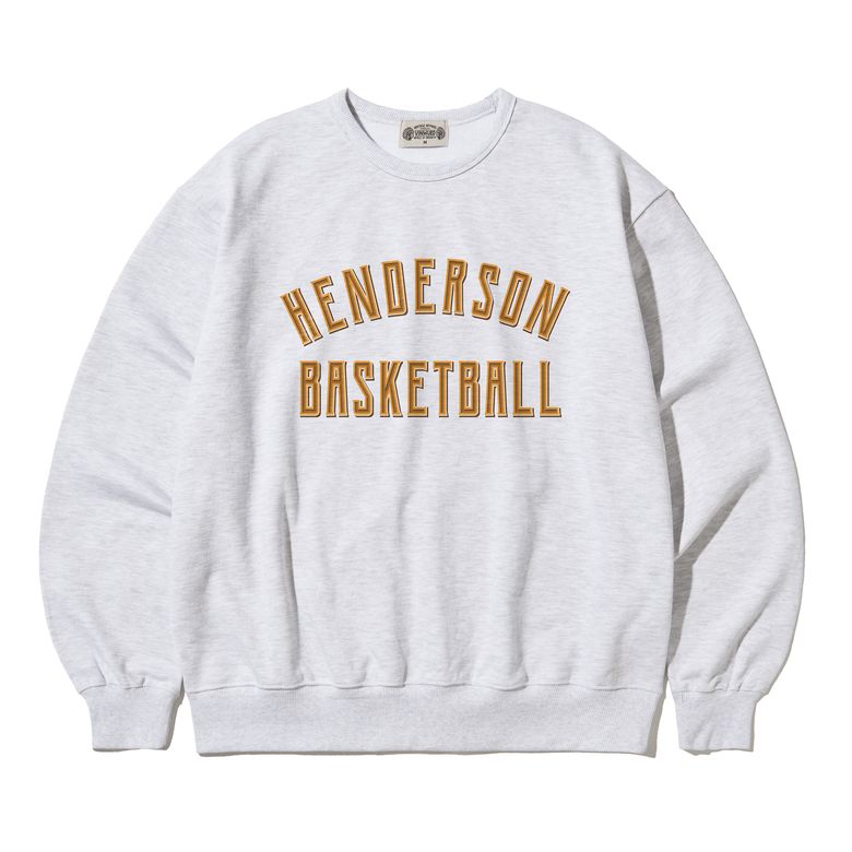 Henderson Basketball 헨더슨 베스킷볼 빈티지 백멜란지 헤비웨이트 스웻셔츠