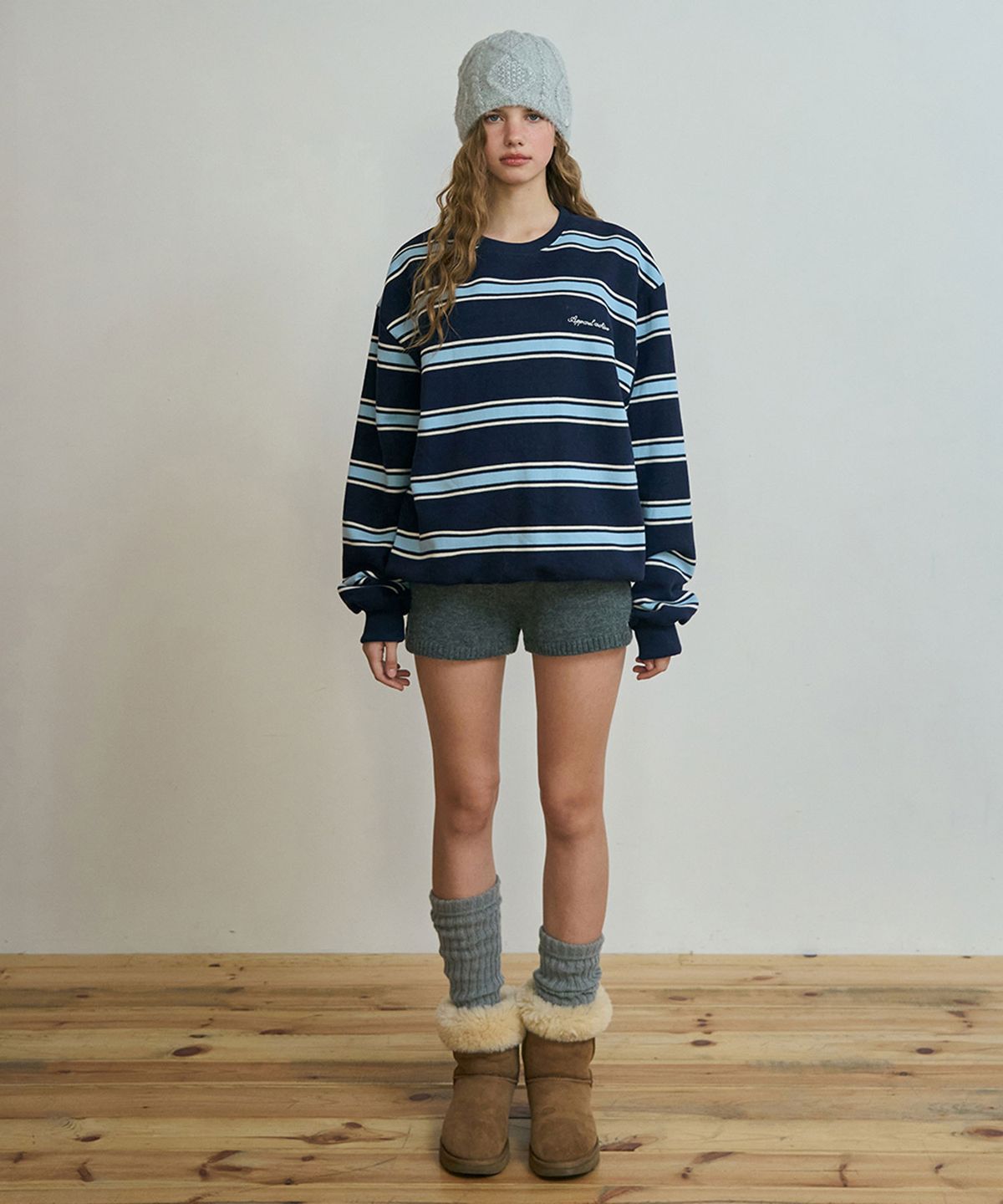 어패럴아카이브(APPAREL ARCHIVE) Elo wool knit shorts - Gray