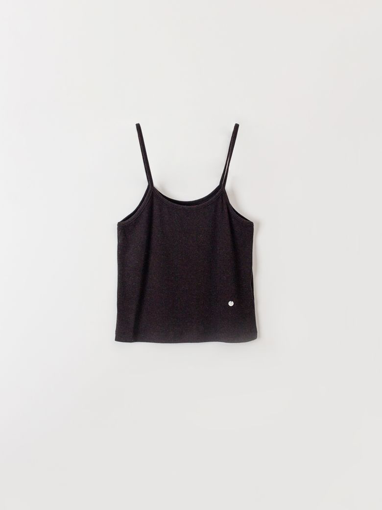 Angora sleeveless (Black)
