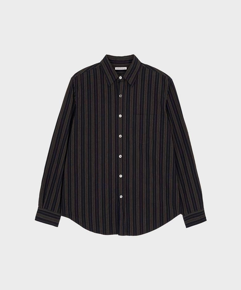 BOLD STRIPE SHIRT BLACK