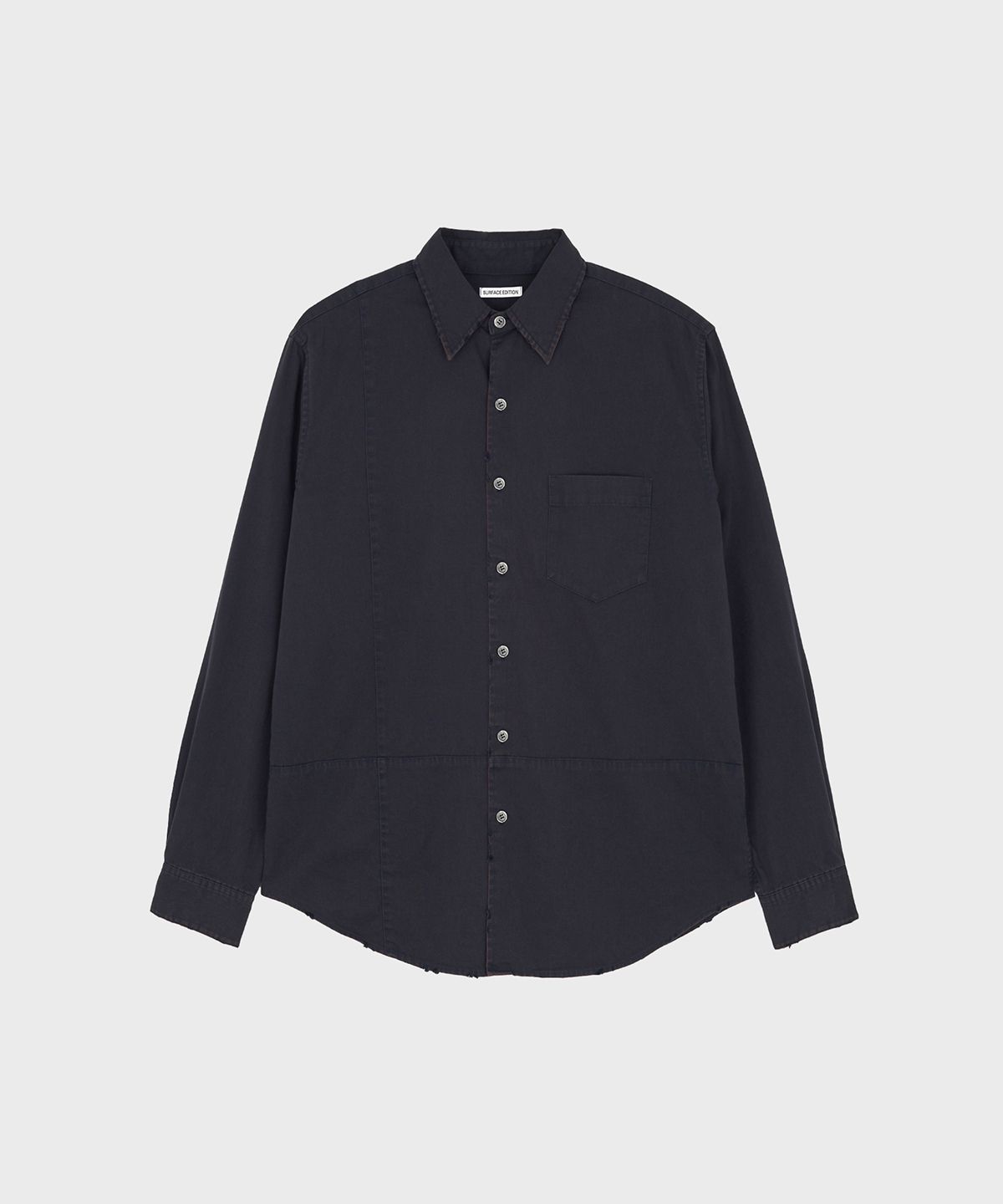 서피스에디션(SURFACE EDITION) CROSS SHIRT OXIDE NAVY