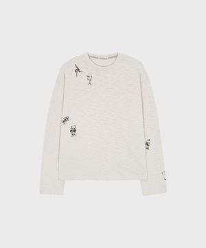 TATTOO LONG-SLEEVE T SHIRT MOON