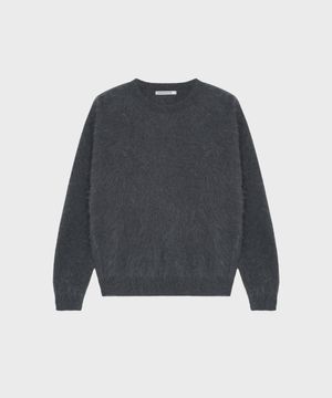 ANGORA PULLOVER KNIT CHARCOAL
