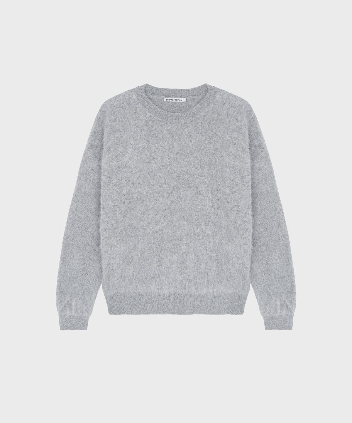 서피스에디션(SURFACE EDITION) ANGORA PULLOVER KNIT LIGHT GRAY