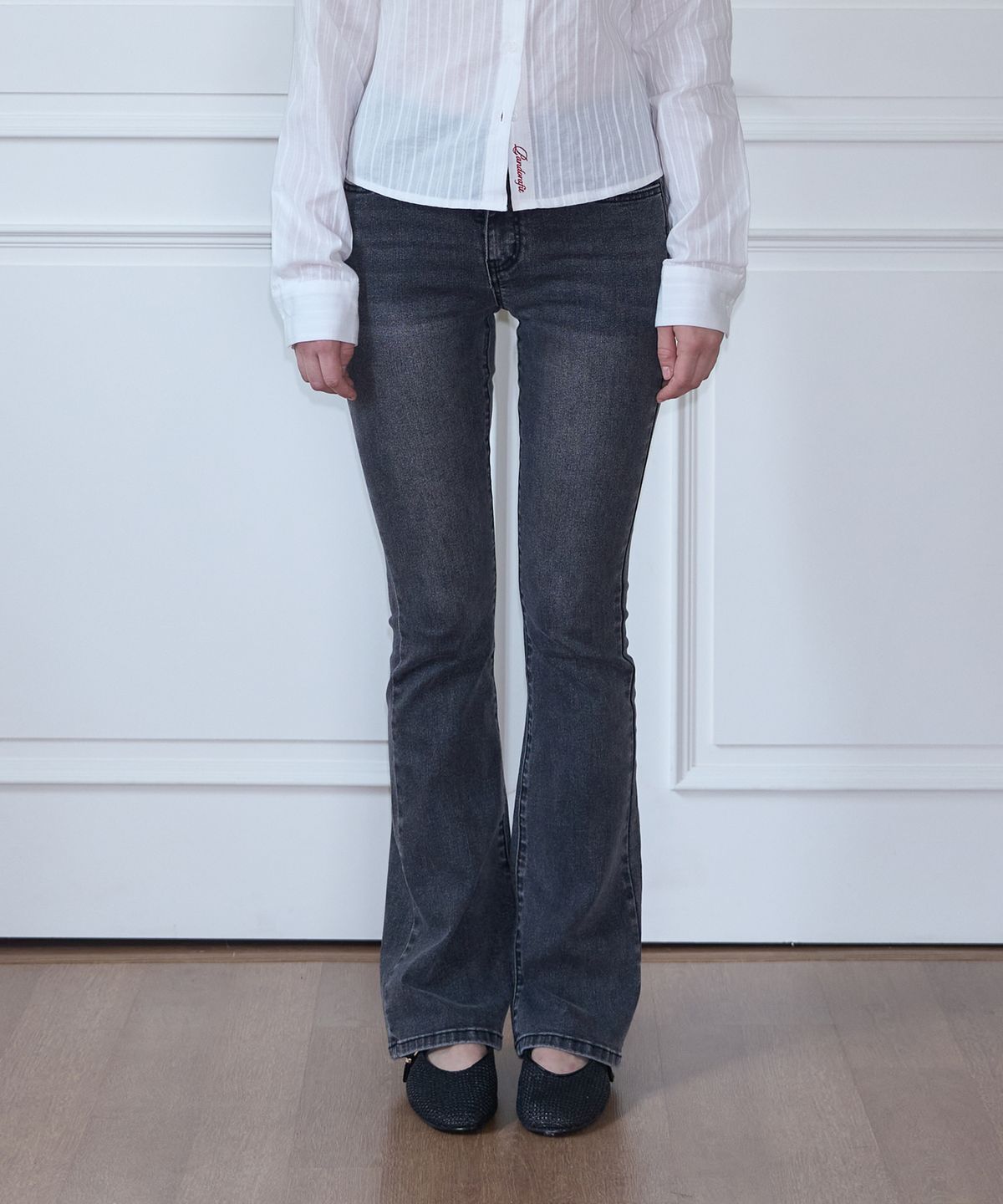 판도라핏(PANDORAFIT) Back Pocket Bootcut Pants (black)
