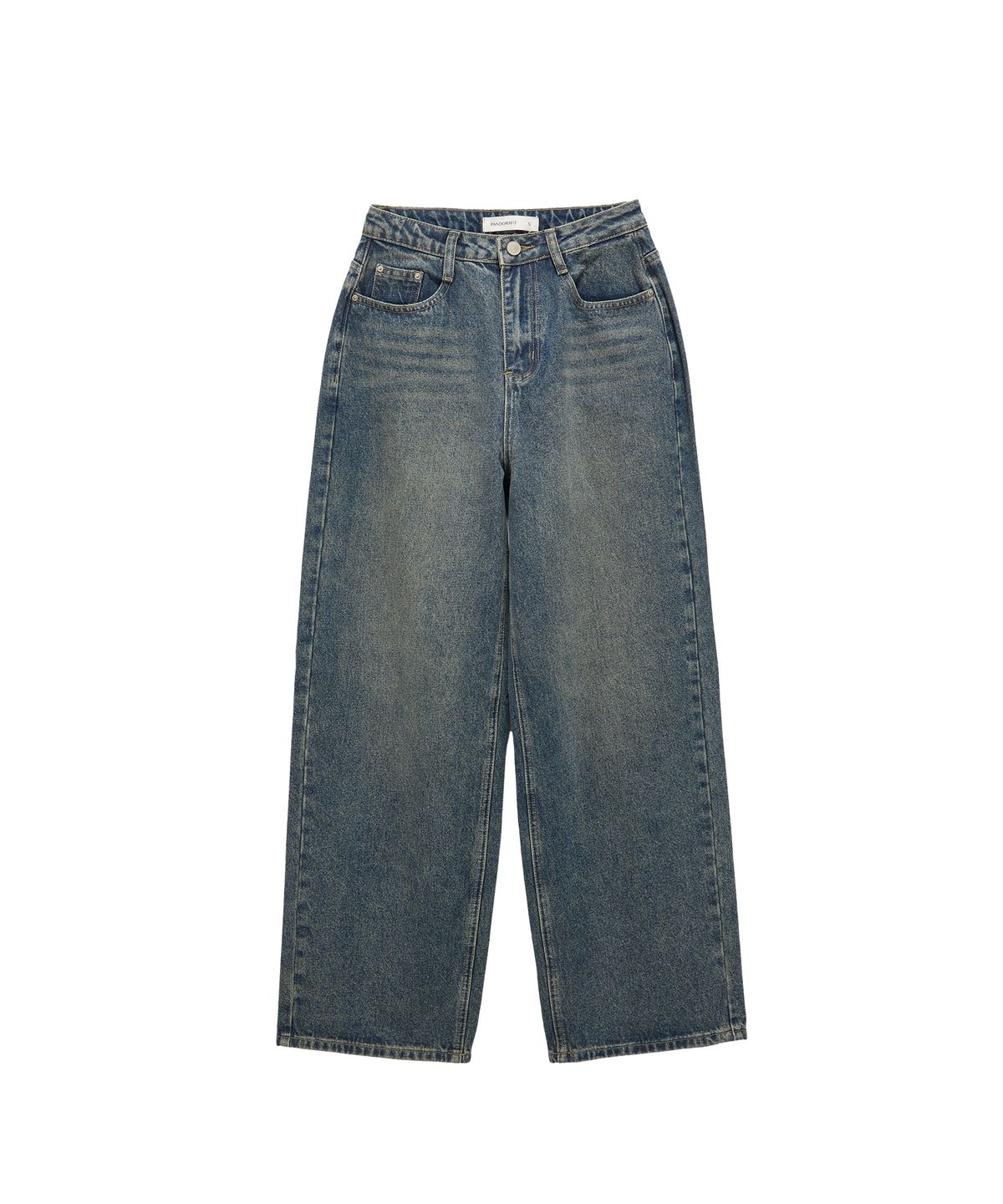 판도라핏(PANDORAFIT) [WIDE] Non-Stretch Wide Denim (blue)