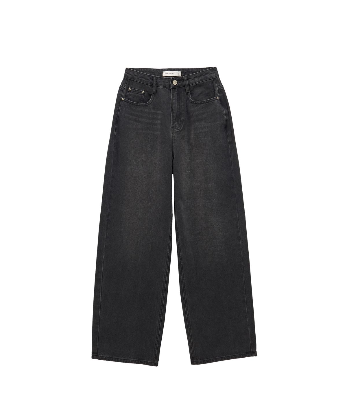 판도라핏(PANDORAFIT) [WIDE] Non-Stretch Wide Denim (black)