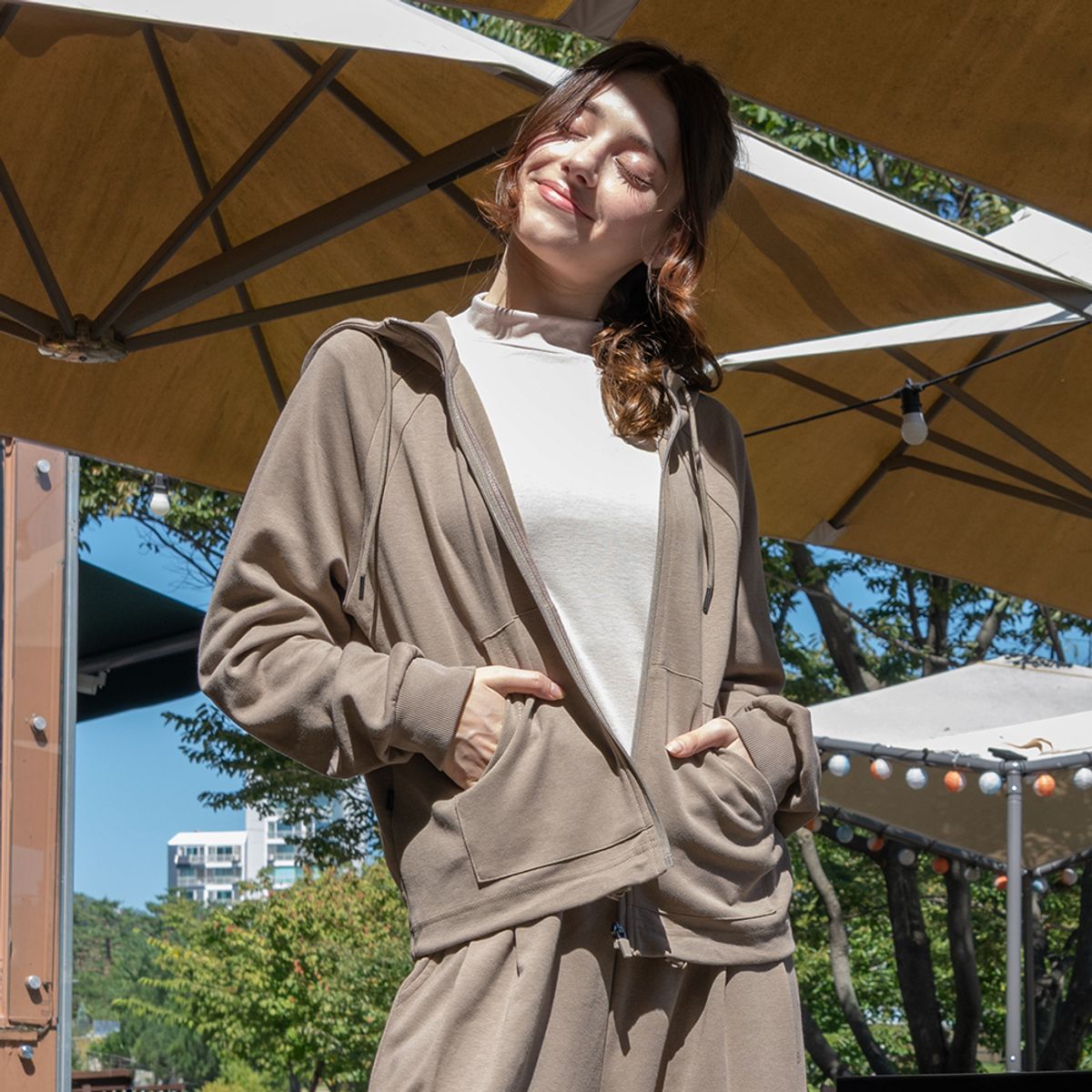 뒤란(DURAN) 담비 캐주얼 집업 후드 재킷 DTF5W-5146 3colors