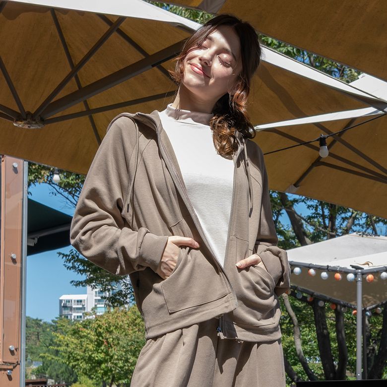 담비 캐주얼 집업 후드 재킷 DTF5W-5146 3colors