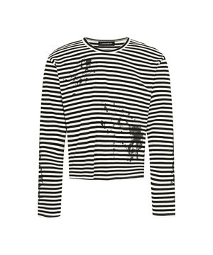 [0073] 레터링 스트라이프 롱슬리브 - 화이트