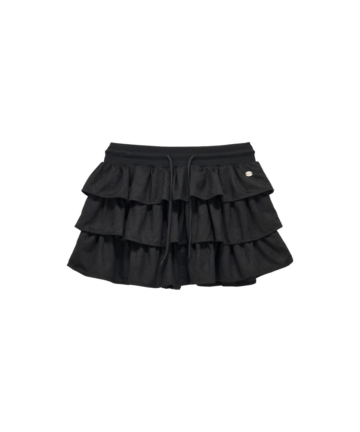 판도라핏(PANDORAFIT) Bony Cancan Suede Skirt (black)