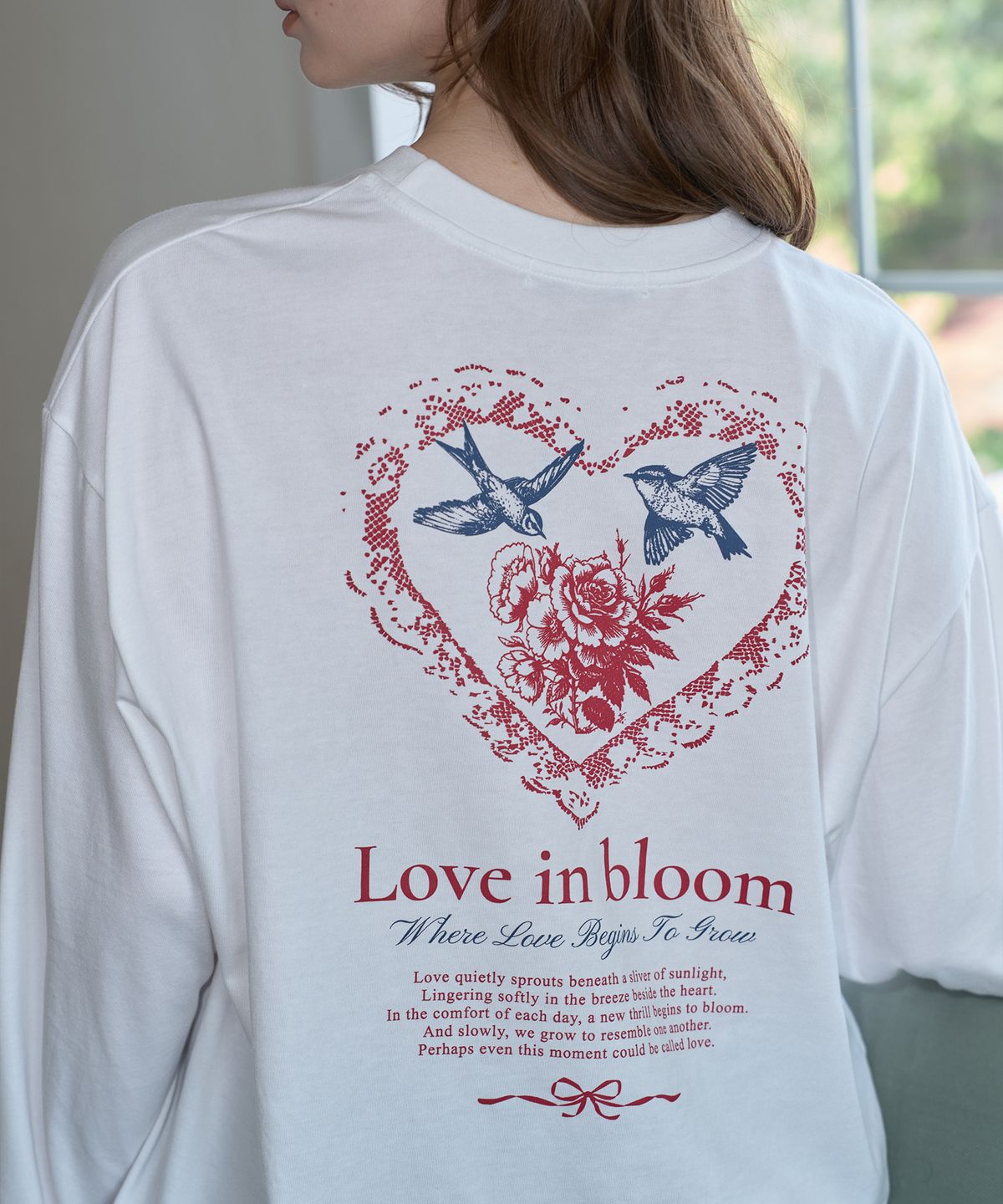 판도라핏(PANDORAFIT) Love Bloom T-Shirt (ivory)