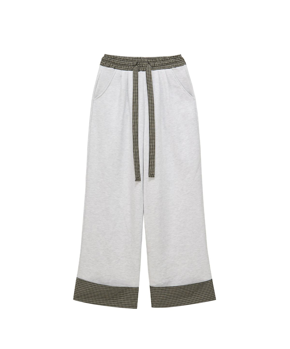 판도라핏(PANDORAFIT) Roll-up Banding Pants (melange white)