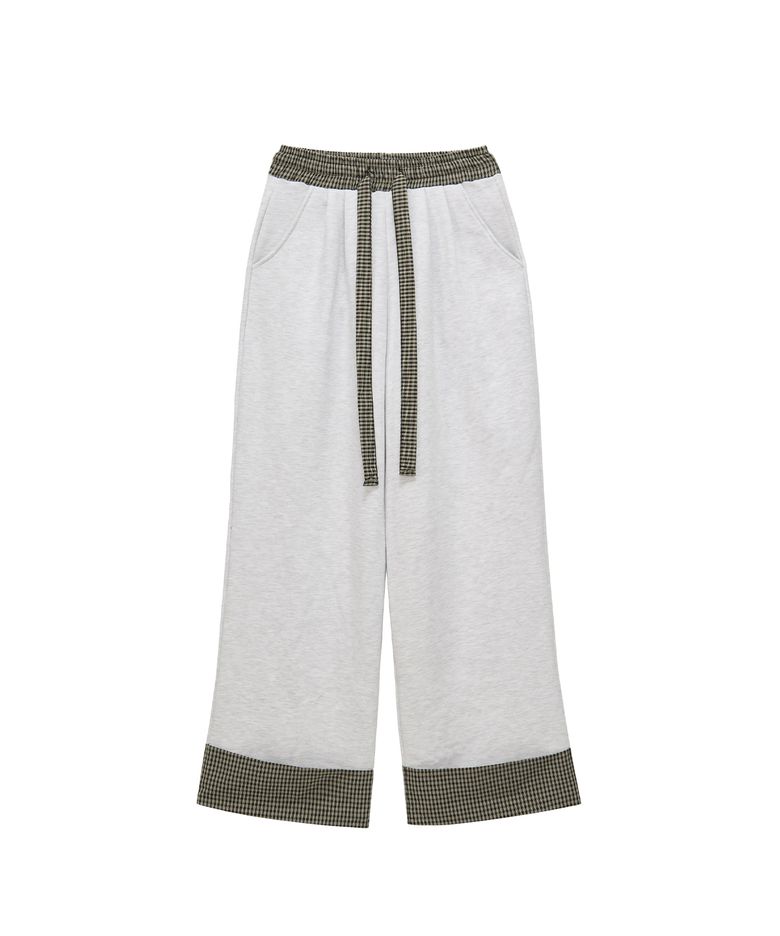 Roll-up Banding Pants (melange white)