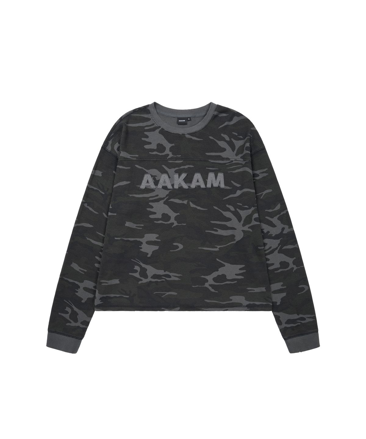 아캄(AAKAM) Waffle Camouflage Long Sleeve (Gray)