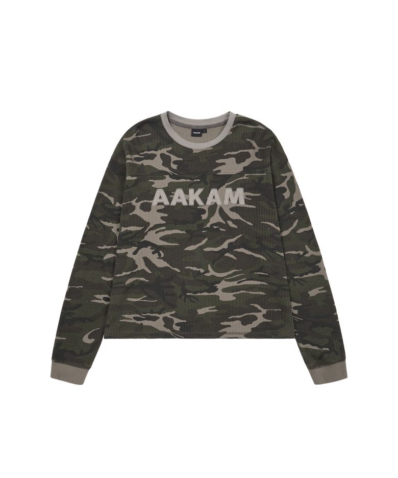 Waffle Camouflage Long Sleeve (Khaki)
