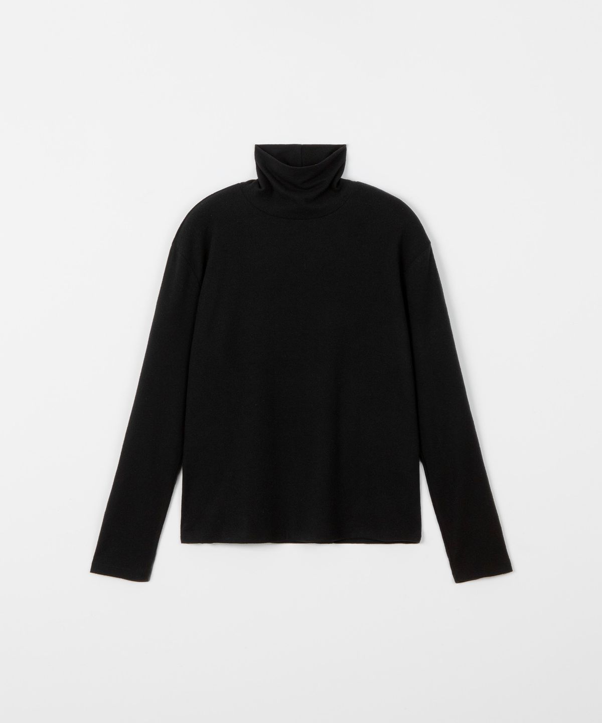 디앤드퀘스천(THEENDQUESTION) Warm turtleneck T-shirt / BLACK