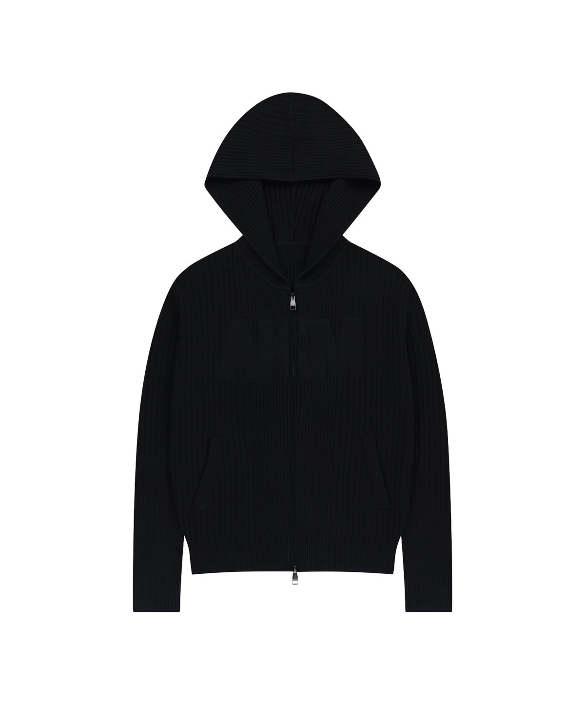 아캄(AAKAM) AKM Knit Zip-Up Hoodie (Black)