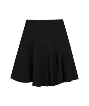 WAVY CHECK MIDI SK BLACK