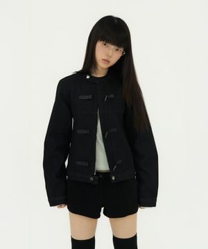 NON-FADE DENIM BUCKLE JK