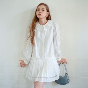 Cest_Lovely pleated shirt dress
