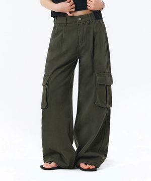 BTB :  THE CLASSIC CARGO JEANS [STONE KHAKI]