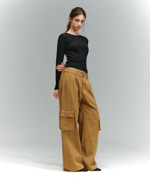 BTB :  THE CLASSIC CARGO JEANS [SAND BEIGE]