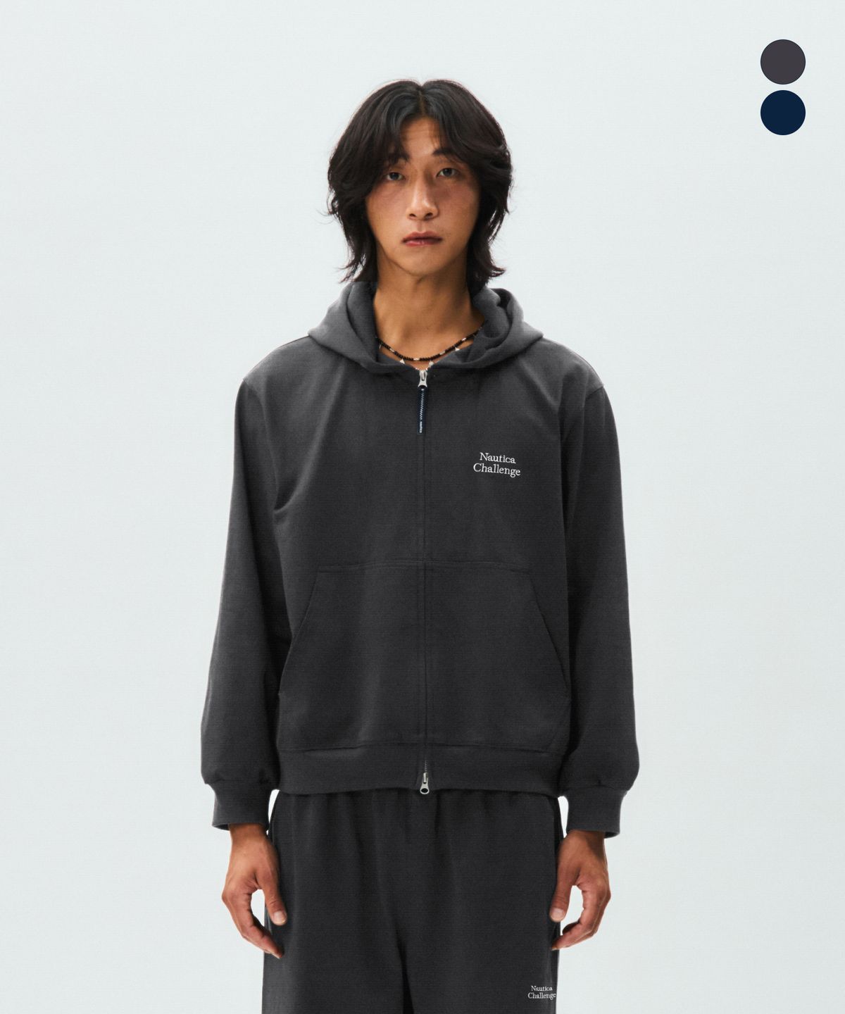 노티카(NAUTICA) 네이비 챌린지 후드 집업 자켓 NJK0875