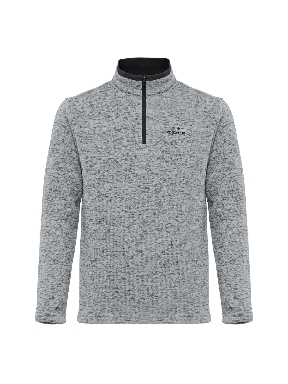아이더(EIDER) BASIC (베이직) 남성 사카리바 긴팔 짚업 티셔츠_Snow grey
