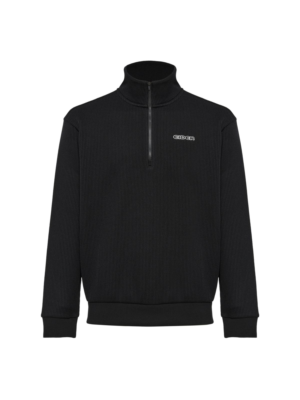 아이더(EIDER) WOOLY (울리) 남성 긴팔 짚업 티셔츠_Black