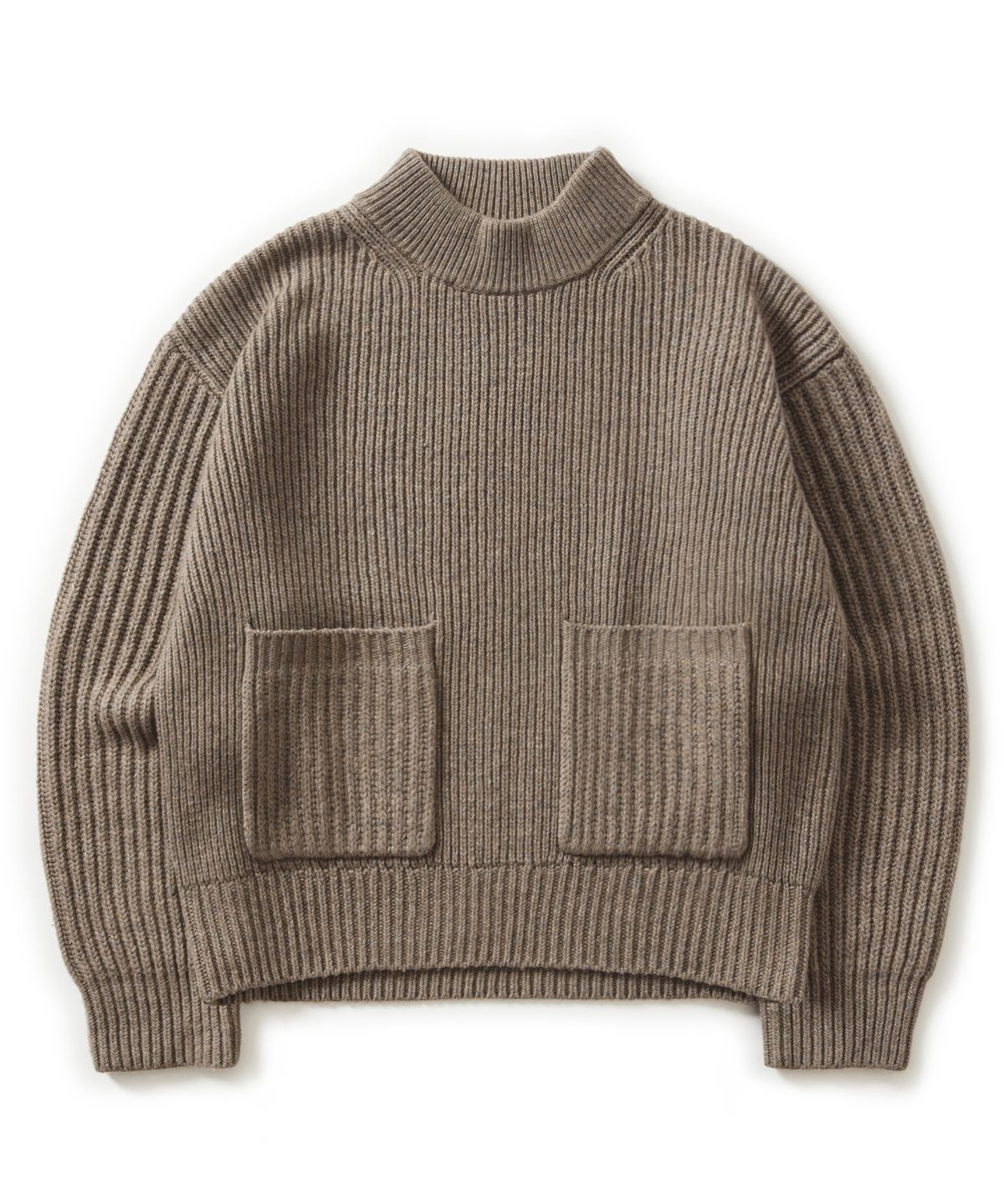 에스파이(ESFAI) PLGW MOCK NECK KNIT (BEIGE)