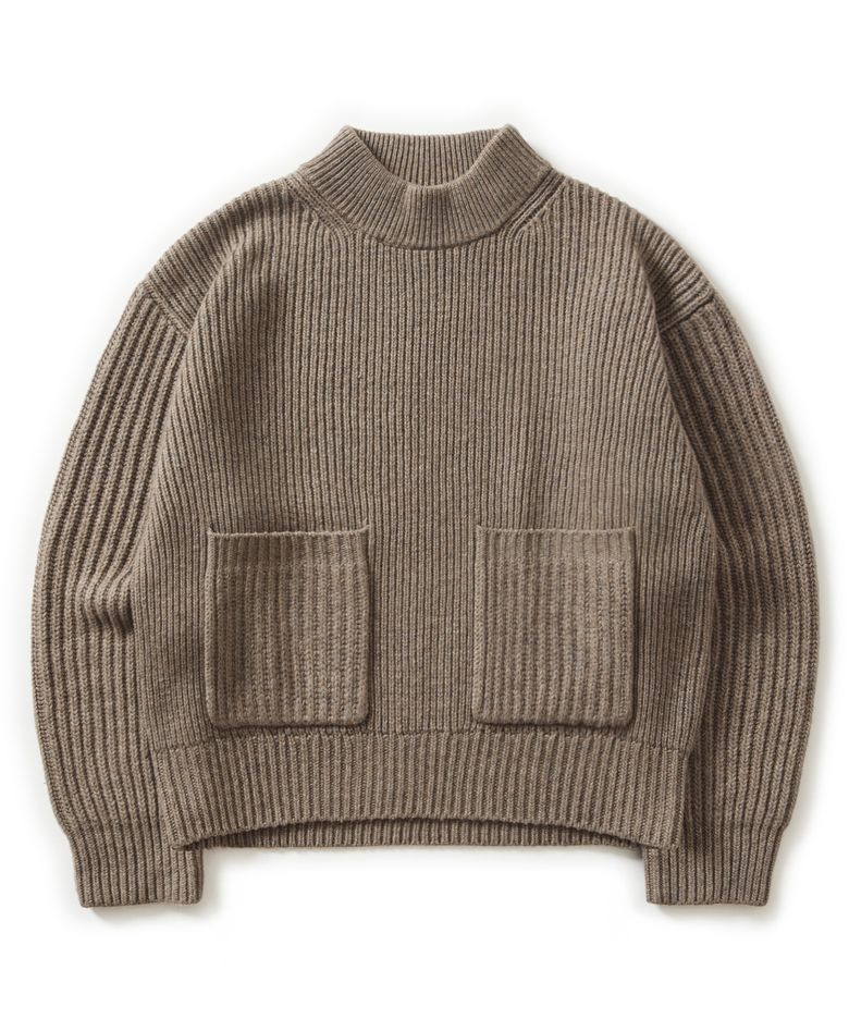 PLGW MOCK NECK KNIT (BEIGE)