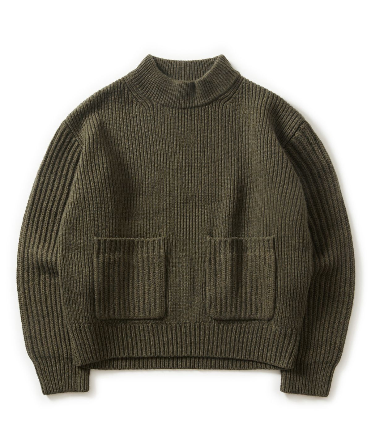 에스파이(ESFAI) PLGW MOCK NECK KNIT (OLIVE)