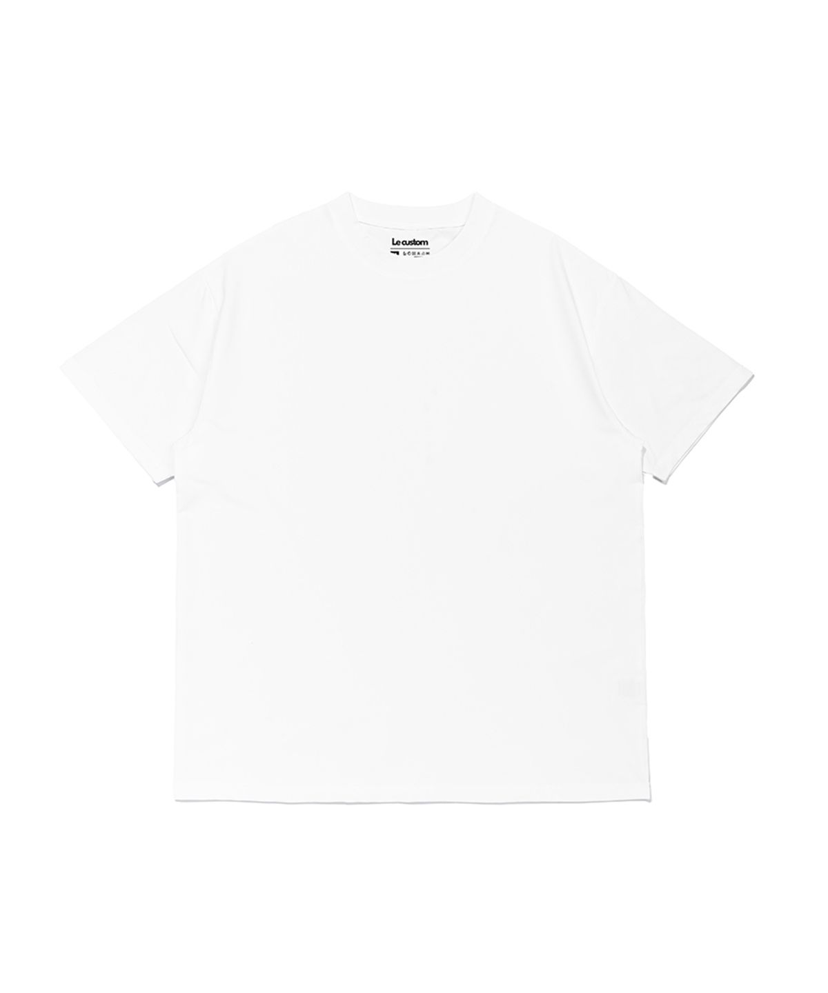 르커스텀(LE CUSTOM) 더 에센셜 코튼 필 반팔티 (화이트)